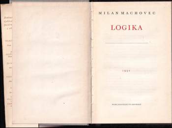 Milan Machovec: Logika