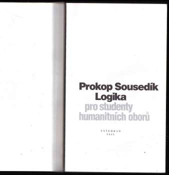 Prokop Sousedík: Logika pro studenty humanitních oborů