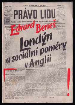Londýn a sociální poměry v Anglii