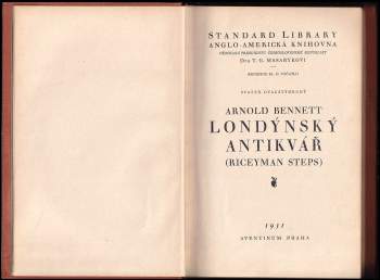 Arnold Bennett: Londýnský antikvář