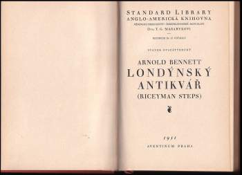 Arnold Bennett: Londýnský antikvář
