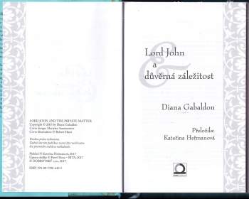 Diana Gabaldon: Lord John a důvěrná záležitost