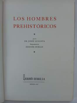 Josef Augusta: Los Hombres Prehistóricos
