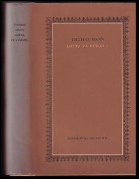 Thomas Mann: Lotta ve Výmaru