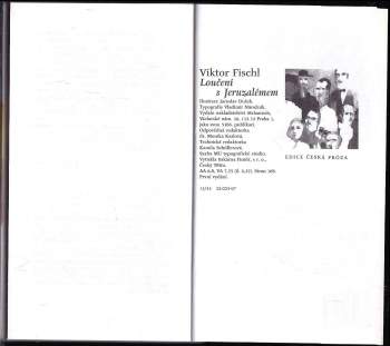 Viktor Fischl: Loučení s Jeruzalémem