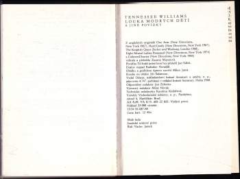 Tennessee Williams: Louka modrých dětí a jiné povídky