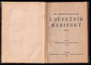 Olga Votočková-Lauermannová: Loupežník Babinský