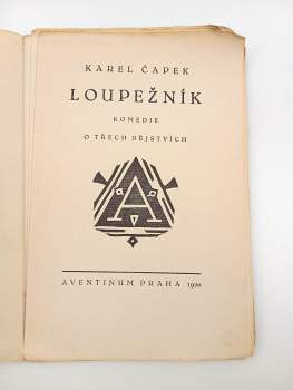 Karel Čapek: Loupežník