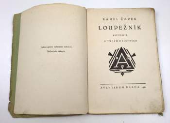 Karel Čapek: Loupežník