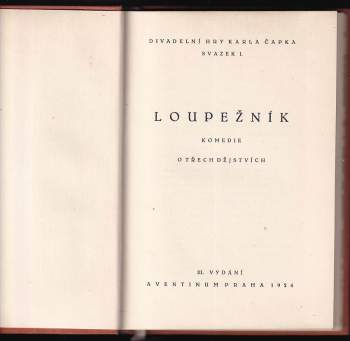 Karel Čapek: Loupežník