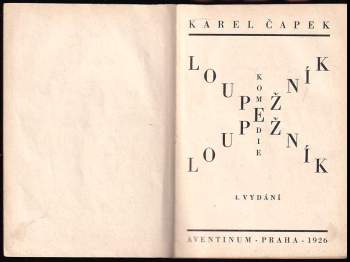 Karel Čapek: Loupežník