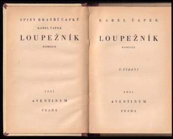 Karel Čapek: Loupežník
