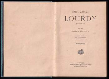 Émile Zola: Lourdy
