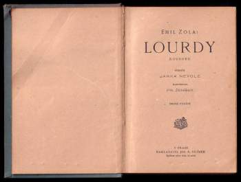 Émile Zola: Lourdy