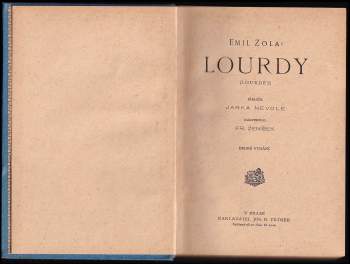 Émile Zola: Lourdy
