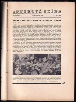 Ján Malík: Loutková scéna - List pro theorii a praksi loutkového divadelnictví čísla 1-6