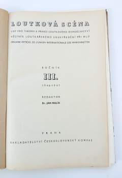 Ján Malík: Loutková scéna - ročník III. - List pro theorii a praksi loutkového divadelnictví - čísla 1 - 10 - KOMPLETNÍ ROČNÍK