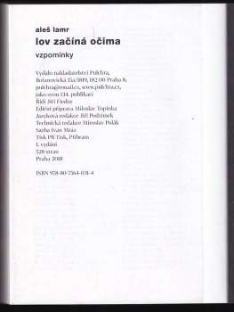 Aleš Lamr: Lov začíná očima