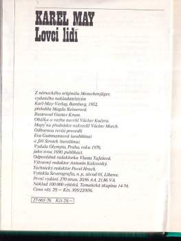 Karl May: Lovci lidí