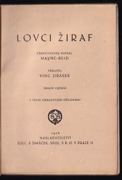 Mayne-Reid: Lovci žiraf