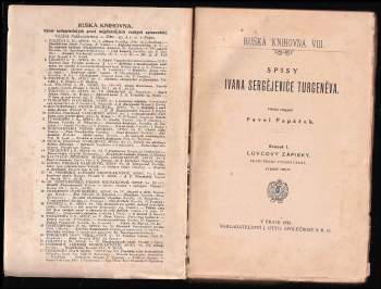 Ivan Sergejevič Turgenev: Lovcovy zápisky