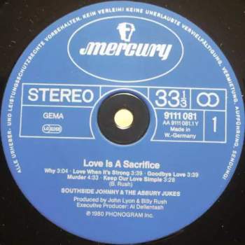 Southside Johnny & The Asbury Jukes: Love Is A Sacrifice