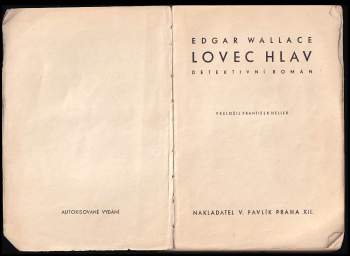 Edgar Wallace: Lovec hlav