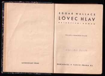 Edgar Wallace: Lovec hlav  + Skrytý poklad