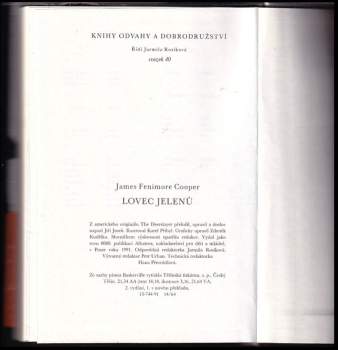 James Fenimore Cooper: Lovec jelenů