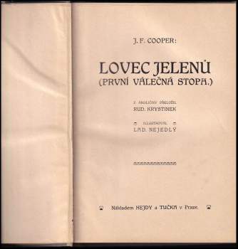 James Fenimore Cooper: Lovec jelenů (první válečná stopa)