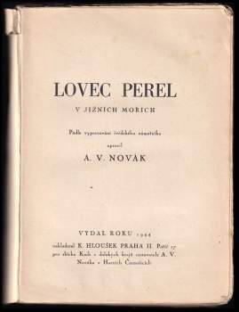 Václav Archibald Novák: Lovec perel v Jižních mořích