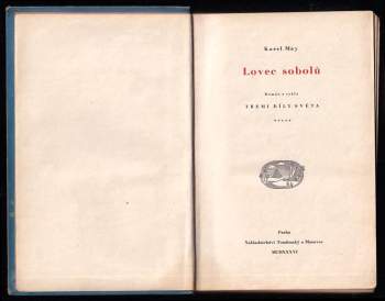 Karl May: Lovec sobolů - román z cyklu Třemi díly světa - 5. díl