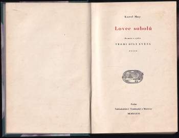 Karl May: Lovec sobolů - román z cyklu Třemi díly světa - 5. díl