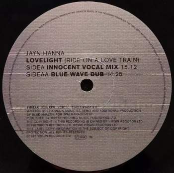 Jayn Hanna: Lovelight (Ride On A Love Train) Blue Amazon Remixes (MAXISINGL)