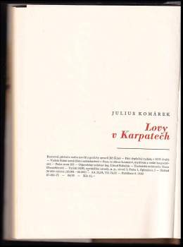 Julius Komárek: Lovy v Karpatech