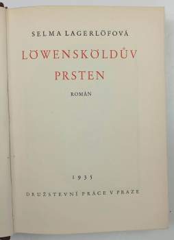 Selma Lagerlöf: Löwensköldův prsten