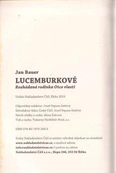 Jan Bauer: Lucemburkové