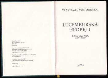 Vlastimil Vondruška: Lucemburská epopej