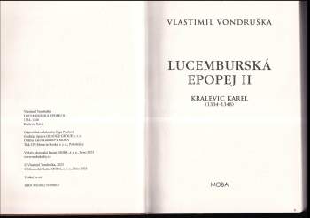 Vlastimil Vondruška: Lucemburská epopej