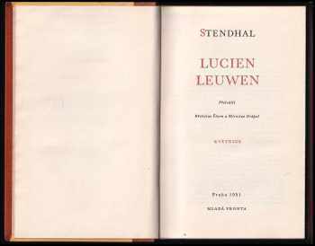 Stendhal: Lucien Leuwen