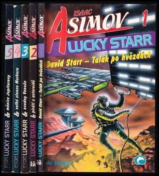 Lucky Starr 1 - 6 KOMPLET - David Starr-tulák po hvězdách + piráti z asteroidů + oceány Venuše + velké slunce Merkuru + měsíce Jupiterovy + prstence Saturnu