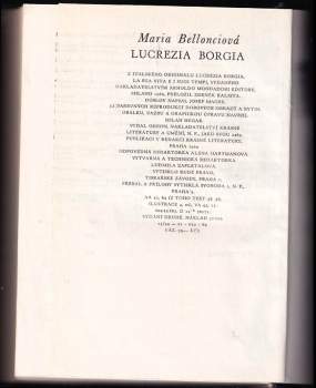 Maria Bellonci: Lucrezia Borgia