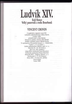 Vincent Cronin: Ludvík XIV