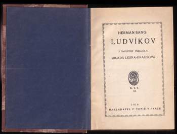 Herman Joachim Bang: Ludvíkov