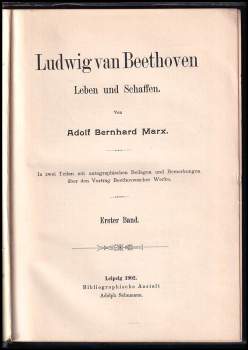 Adolf Bernhard Marx: Ludwig van Beethoven