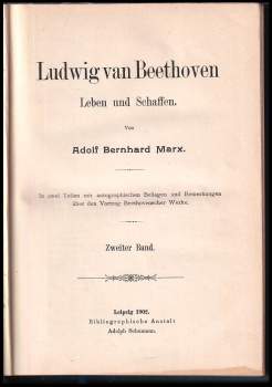 Adolf Bernhard Marx: Ludwig van Beethoven