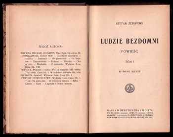 Stefan Žeromski: Ludzie bezdomni - Tom I + II