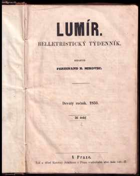 Ferdinand Břetislav Mikovec: Lumír 1859