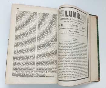 Ferdinand Břetislav Mikovec: Lumír - týdenník belletristický - ročník jedenáctý 1861 - čísla 1 - 26