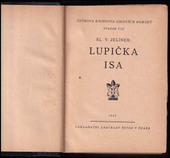 Sláva Václav Jelínek: Lupička Isa
